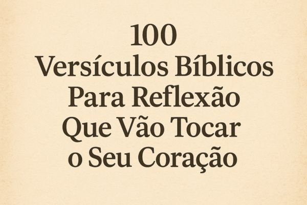 versículos bíblicos para reflexão